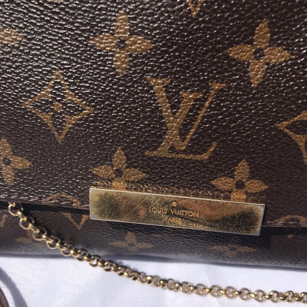 Rare Louis Vuitton Favorite MM Monogram Crossbody - Authentic w/ Receipt - Picture 12 of 13